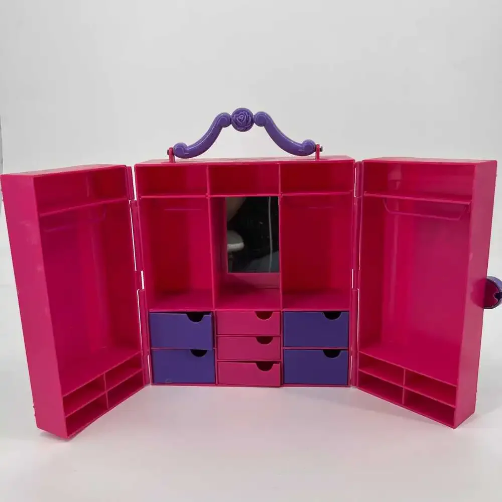 Vintage Mattel 1997 Pink Barbie Closet Trunk